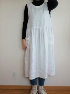 画像3: ギャザーノースリーブワンピ (3)