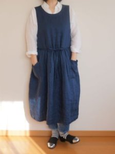 画像12: ギャザーノースリーブワンピ (12)