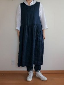 画像9: ギャザーノースリーブワンピ (9)