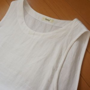 画像14: ギャザーノースリーブワンピ (14)