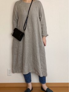 画像5: ラグランフレアワンピ (5)