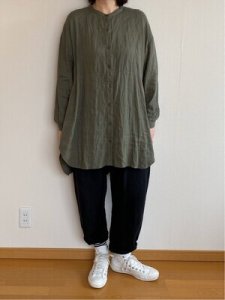 画像7: 切替チュニックシャツ (7)