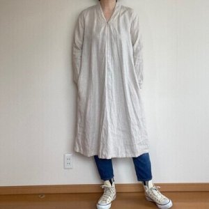 画像8: Vスタンドカラーワンピ (8)