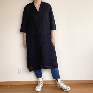 画像13: Vスタンドカラーワンピ (13)