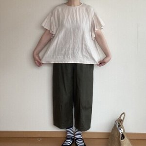 画像7: ラッフル袖ブラウス (7)