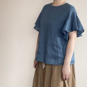 画像13: ラッフル袖ブラウス (13)