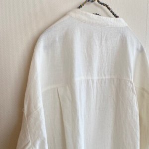 画像4: スタンドカラーロングシャツ (4)