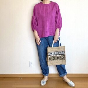 画像9: 切替ドルマンブラウス (9)