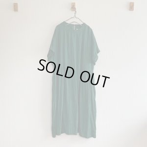 画像1: 【OUTLET】サイドギャザーワンピース (1)