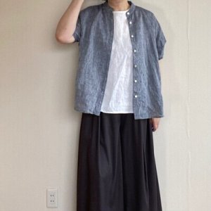 画像14: 前開きタックフリルブラウス (14)