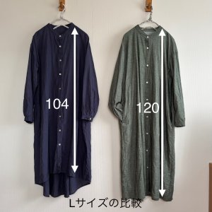 画像21: 後ギャザーシャツワンピ (21)