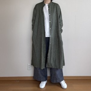 画像8: 後ギャザーシャツワンピ (8)