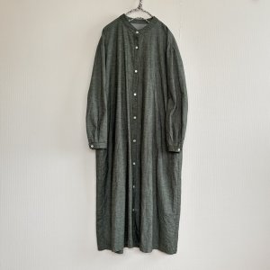 画像1: 後ギャザーシャツワンピ (1)