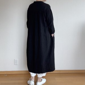 画像15: 後ギャザーシャツワンピ (15)