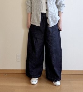 画像14: 丈が選べるカーブパンツ (14)