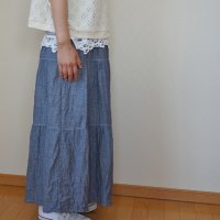 画像1: ティアードスカート