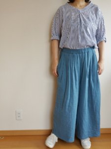 画像14: タックワイドパンツ (14)