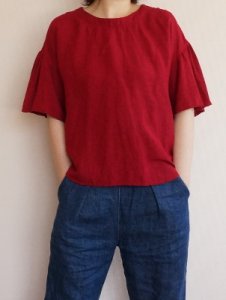 画像16: ギャザースリーブブラウス (16)