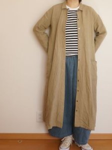 画像16: フレアシャツワンピ (16)