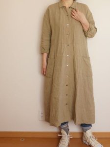 画像12: フレアシャツワンピ (12)