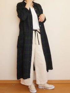 画像10: フレアシャツワンピ (10)