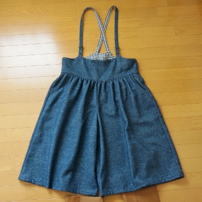 サスペンダーキュロット